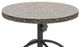Homecrest™ Outdoor Living Customizable Shadow Rock Aluminum/Stone Round Outdoor Adjustable Table-1