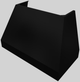 Vent-A-Hood® Designer Series 48" Black Wall Mounted Range Hood-4