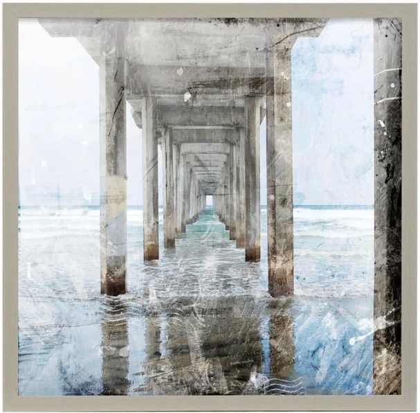 Stylecraft Postcard from the Pier II Gray Wall Art-0
