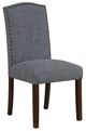 Homelegance® Paulson Gray/Wire Brushed Brown Side Chair with Nailhead-0