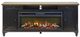 Martin Furniture Hartford Black 76" Fireplace TV Stand-1