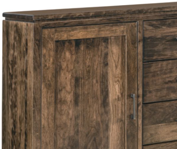Archbold Furniture Customizable Amish Essentials Maverick Cherry Chifforobe-1