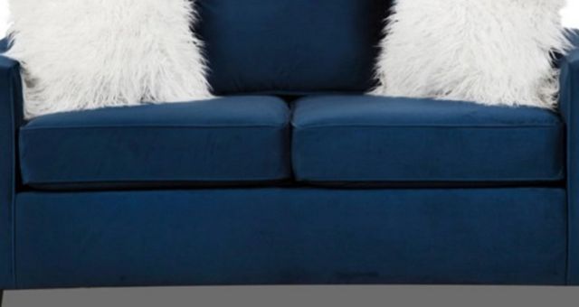 American Wholesale Furniture Indigo Blue Loveseat-1