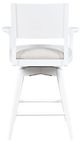 Jofran Inc. Axis White Panel Back Swivel Counter Stool-4