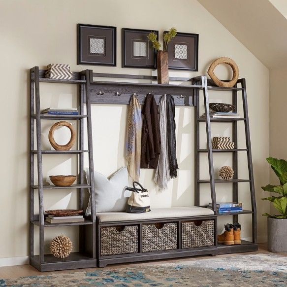 Liberty Furniture Mill Creek Peppercorn Wall Unit-1