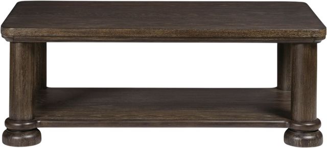 Signature Design by Ashley® Bannette Dark Brown Rectangular Cocktail Table-2