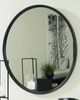Signature Design by Ashley® Brocky Black Round Accent Mirror-4
