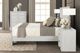 Furniture of America® Basilone Rustic White Queen Panel Bed-2