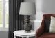 Monarch Specialties Inc. Grey Resin Table Lamp with Grey Shade-2