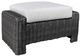 CabanaCoast® Customizable Monterrey Aluminum/Wicker Outdoor Ottoman-0