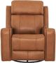 Primo™ International Cavron Cognac Leather-Match Manual Swivel Glider Recliner-3