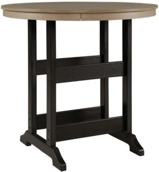Signature Design by Ashley® Fairen Trail Driftwood Outdoor Bar Table with Black Base