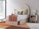 Signature Design by Ashley® Arloster Tan/White Twin Upholstered Panel Bed with 2-Drawer Storage-5