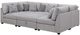Coaster® Cambria 6-Piece Gray Upholstered Modular Sleeper Sectional-2