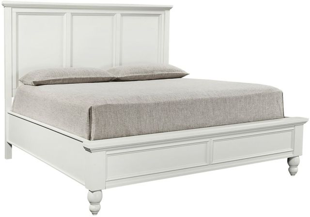 aspenhome® Cambridge White King Panel Bed-0