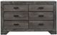 American Wholesale Furniture Nathan 3-Piece Distressed Gray Oak Queen Panel Bedroom Set-2