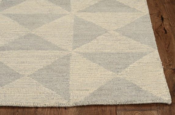 KAS Rugs Hudson Ivory Tribeca 5'x7' Area Rug-1