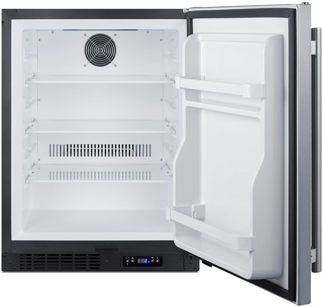 Summit® 24" 4.0 Cu. Ft. Stainless Steel Undercounter Freezer-3