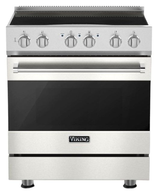 Viking® 3 Series 30" Pure White Pro Style Induction Range-0