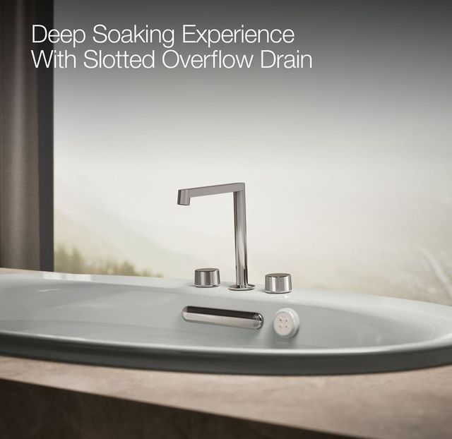 KOHLER® Underscore® Ice Gray 59.75" x 35.75" Drop-In/Undermount Heated BubbleMassage™ Air Bath-3