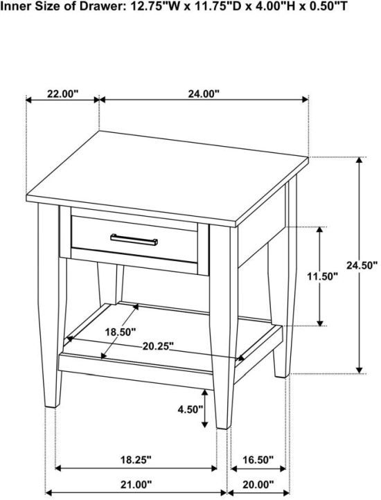Coaster® Lindenton 2-Piece Blonde Lift-Top Coffee Table and End Table Set-3