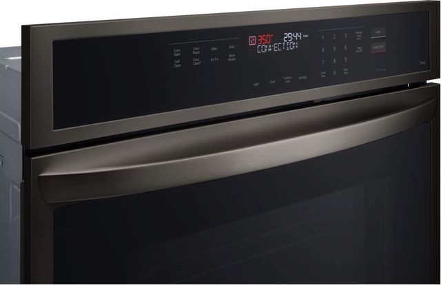 LG 30" PrintProof® Black Stainless Steel Single Electric Wall Oven-2