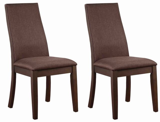 Coaster® Spring Creek 2-Piece Rich Cocoa Brown Upholstered Side Chairs-1