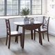 Jofran Inc. Simplicity Espresso Round Drop Leaf Dining Table-1