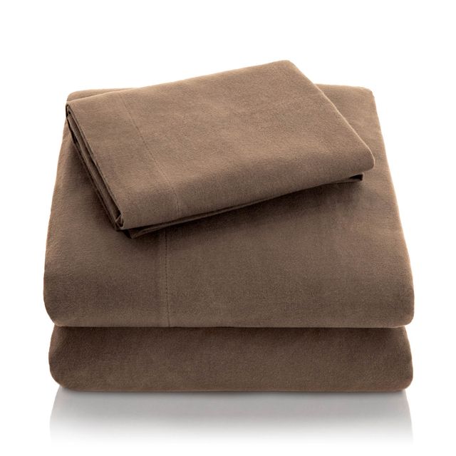 Malouf® Woven™ Portuguese Flannel Coffee Queen Pillow Case-0