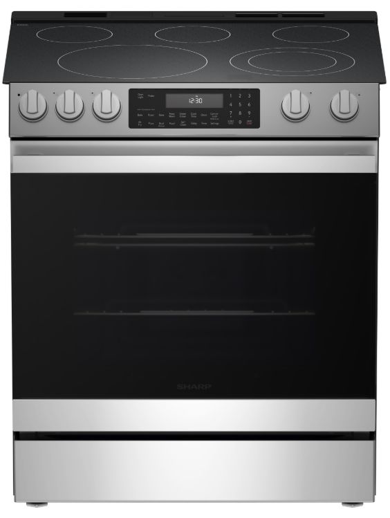 Sharp® 30" Stainless Steel Slide-In Electric Range-0