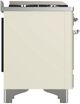 Ilve® Majestic III 40" Antique White Pro Style Dual Fuel Natural Gas Range with Triple Glass Door and Chrome Trim-5