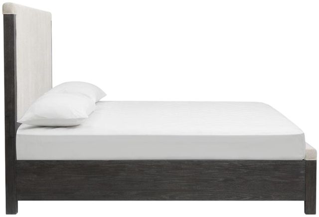 Magnussen Home® Plum Creek Elite Dove/Ravenwood Black King Upholstered Storage Panel Bed-2