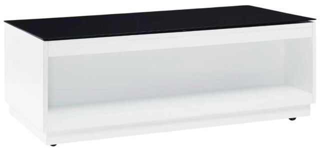 Signature Design by Ashley® Gardoni Black Coffee Table with White Base-3