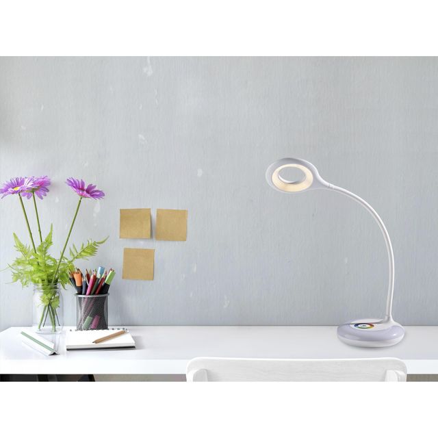 Adesso® Mia LED Color Changing White Desk Lamp-2