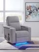 Signature Design by Ashley® Landdin Pewter Power Glider Recliner-2