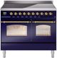 Ilve® Nostalgie II Series 40" Blue Pro Style Induction Range-0