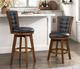 Mazin Furniture Medford Black Swivel Pub Height Chair-4