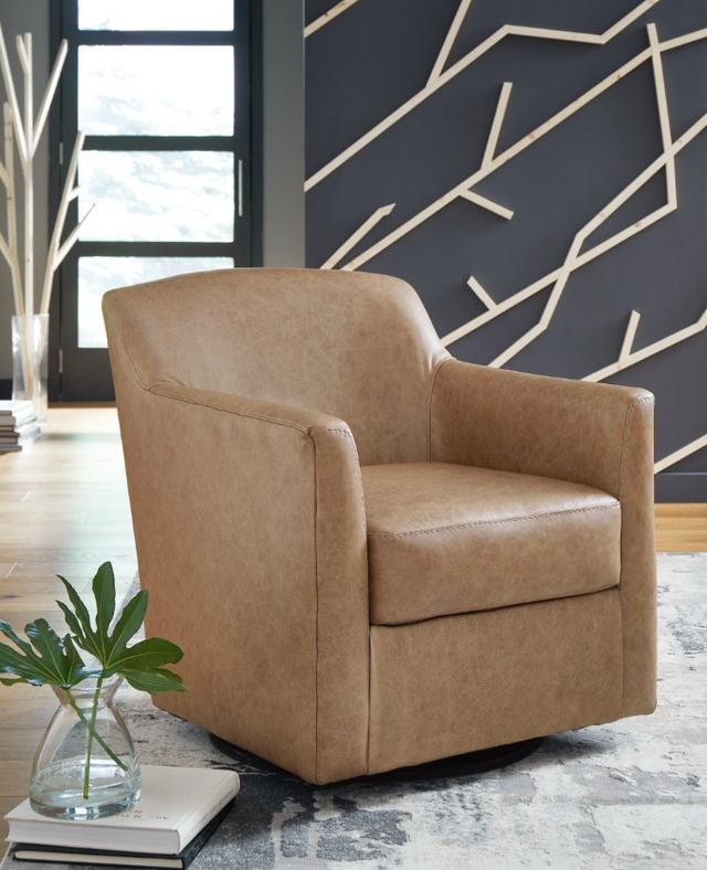 Signature Design by Ashley® Bradney Tumbleweed Swivel Accent Chair-4