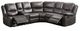 Mazin Furniture Everett 3-Piece Black Modular Reclining Sectional-1