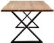 Porter International Designs Manzanita Natural 82" X-Base Dining Table-2