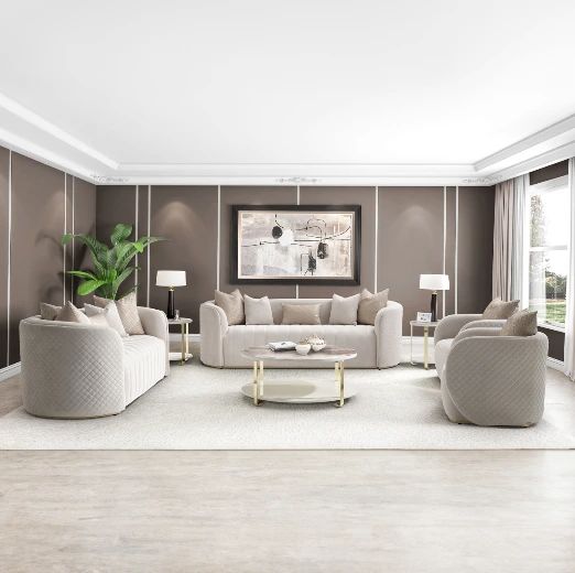 Michael Amini® Ariana Beige Sofa-1