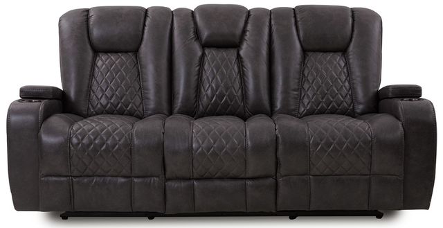 American Wholesale Furniture Transformer Granite Dual Reclining Loveseat -0