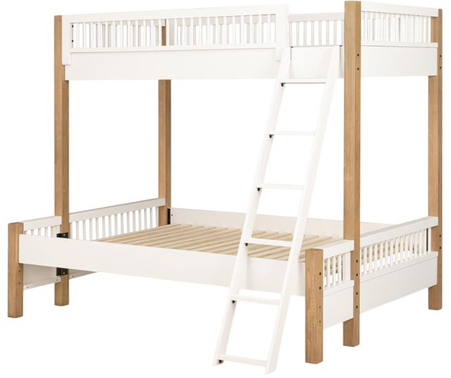Legacy Kids Teen Margot Cloud White/Desert Oak Twin/Full Youth Bunk Bed-0