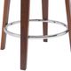 Armen Living Pico Gray/Walnut Swivel Counter Stool-4
