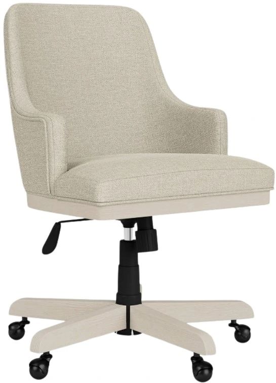 Riverside Furniture Maren White Sand Upholstered Desk Chair-0