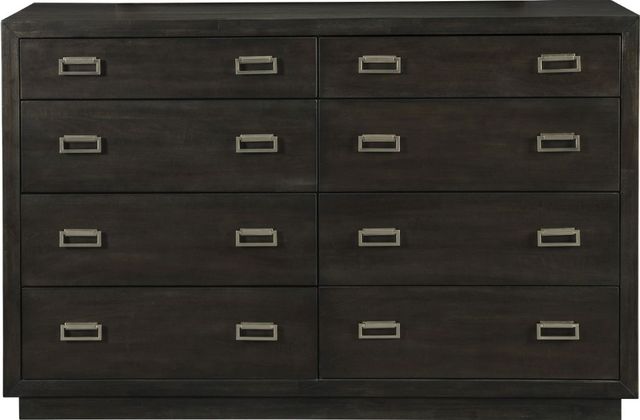 Signature Design by Ashley® Hyndell 5-Piece Dark Brown California King Upholstered Panel Storage Bed Set-2