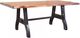 International Furniture Direct Parota 7-Piece Brown Dining Table Set-1