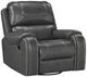 Albany Industries Winslow Gray Manual Swivel Glider Recliner-0