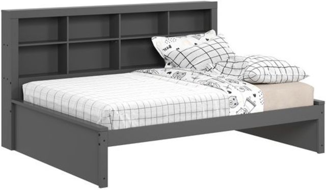 Donco Kids Dark Gray Youth Full Bookcase Daybed-0