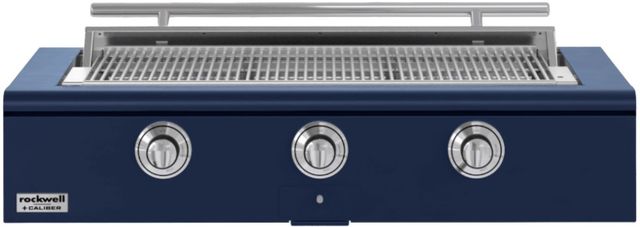Caliber™ Rockwell Social 3-Burner Cobalt Built-In Liquid Propane Grill with Chrome Hardware-0